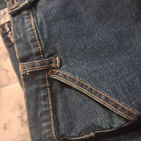 Vintage Two Tone Stretch Denim Pencil Skirt - Picture 6 of 11